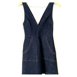 Reformation Denim Mini Dress with Pockets
